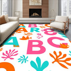 Playful Alphabet Coral Reef Adventure Rug