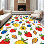 Whimsical Fruit Letters Meadow Rug