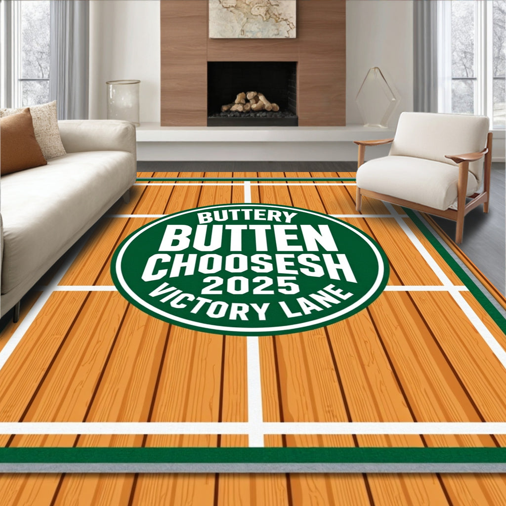 Wooden Court Green Victory Lane Rug