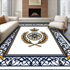 Grand Royal Crest Laurel Wreath Rug