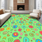 Alphabet Friends Colorful Playful Letters Rug