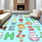 Playful Alphabet Animals and Objects Rug