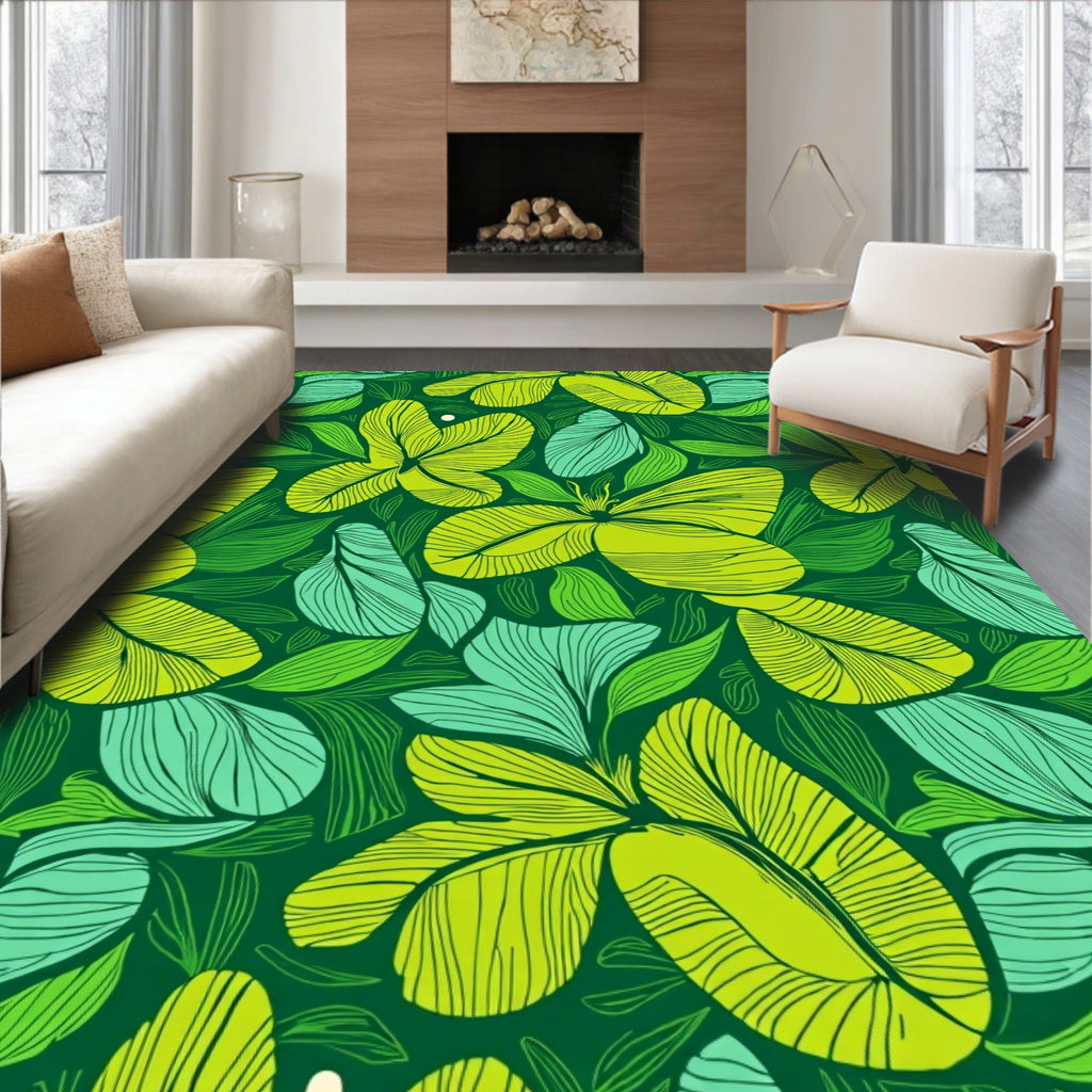 Emerald Jungle Butterfly Bloom Rug