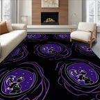 Dreamy Purple Swirl Portal Characters Rug