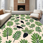 Tropical Toucan Foliage Cream Rug